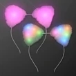 Soft Cat Ears Light Up Headbands | https://www.bestnamebadges.com