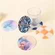 Fully Printing Round Acrylic Coasters | https://www.bestnamebadges.com