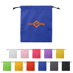 Polyester Travel Drawstring Storage Bag 13.7"x11.8"
