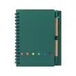 Mini Kraft Spiral Notebook W/ Sticky Notes & Pen | https://www.bestnamebadges.com