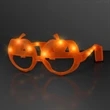 Light Up Orange Pumpkin Sunglasses | https://www.bestnamebadges.com