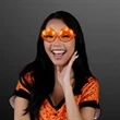 Light Up Orange Pumpkin Sunglasses | https://www.bestnamebadges.com