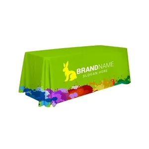 6' Custom Printed Polyester Table Throw