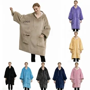 Winter Outdoor Oversized Hoodie Blanket