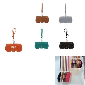 Portable Soft Leather Sunglass Case Holder Bag Pouch