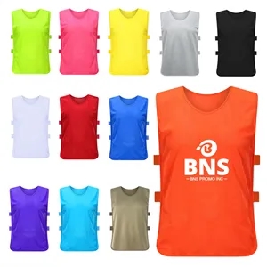 Adjustable Mesh Soccer Jersey Vest