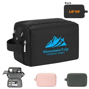 Water-Resistant Travel Toiletry And Tech Accessories bag
