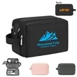 Water-Resistant Nylon Toiletry Bag with Tech Organizer | https://www.bestnamebadges.com
