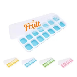 14 Grids Easy Release Ice Cube Tray W/ Lid
