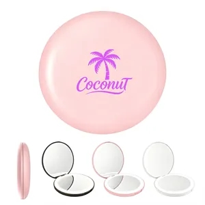 1x/2x Magnifying Folding Compact Mirror W/ Light