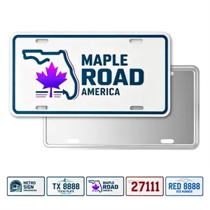 12"x6" Die Struck Aluminum License Plate