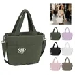 Small Quilted Puffer Tote Bag W/Adjustable Strap | https://www.bestnamebadges.com