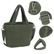 Small Quilted Puffer Tote Bag W/Adjustable Strap | https://www.bestnamebadges.com