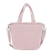 Small Quilted Puffer Tote Bag W/Adjustable Strap | https://www.bestnamebadges.com