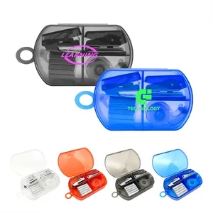 4 In 1 Portable Mini Office Supply Kit W/ Case