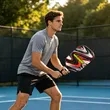 Lightweight Pickleball Paddle & Ball Set W/ Storage Bag | https://www.bestnamebadges.com