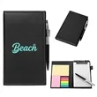 PU Cover Office Notebook W/ Sticky Notes & Pen | https://www.bestnamebadges.com