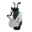 Golf Bag Shape Desktop Pen Holder W/ Clock | https://www.bestnamebadges.com