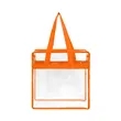 Custom Clear Zipper Tote Bag for Stadiums & Events | https://www.bestnamebadges.com