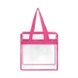 Custom Clear Zipper Tote Bag for Stadiums & Events | https://www.bestnamebadges.com