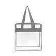 Custom Clear Zipper Tote Bag for Stadiums & Events | https://www.bestnamebadges.com