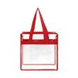 Custom Clear Zipper Tote Bag for Stadiums & Events | https://www.bestnamebadges.com