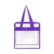 Custom Clear Zipper Tote Bag for Stadiums & Events | https://www.bestnamebadges.com