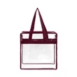 Custom Clear Zipper Tote Bag for Stadiums & Events | https://www.bestnamebadges.com