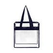 Custom Clear Zipper Tote Bag for Stadiums & Events | https://www.bestnamebadges.com