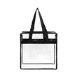 Custom Clear Zipper Tote Bag for Stadiums & Events | https://www.bestnamebadges.com
