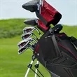 PU Leather Golf Tee Bag With Carabiner | https://www.bestnamebadges.com