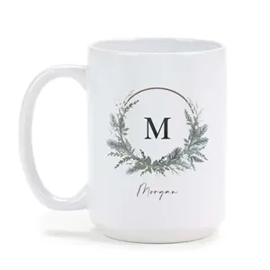 Holiday Monogram Coffee Mug