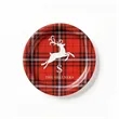 Family Plaid Paper Plate | https://www.bestnamebadges.com