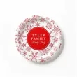 Personalized Snow Paper Plate | https://www.bestnamebadges.com