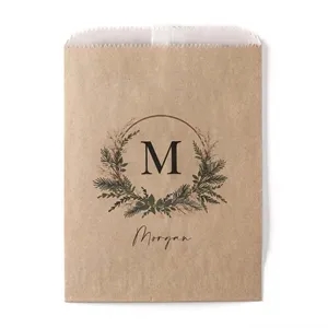Holiday Monogram Treat Bag