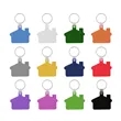 House Shaped Soft PVC Key Tag With Ring | https://www.bestnamebadges.com