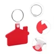 House Shaped Soft PVC Key Tag With Ring | https://www.bestnamebadges.com