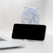 Portable Mini Cute Rechargeable Handheld Fan W/ Phone Stand | https://www.bestnamebadges.com
