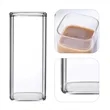 13Oz Tall Square Glass Cup | https://www.bestnamebadges.com