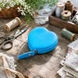 60" Heart PU Leather Retractable Soft Tape Measure | https://www.bestnamebadges.com