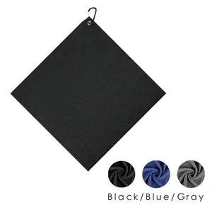 Waffle Golf Towel With Clip