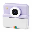 White Purple Instant Print Camera | https://www.bestnamebadges.com
