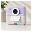 White Purple Instant Print Camera | https://www.bestnamebadges.com