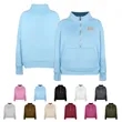Half Zip Stand Collar Fleece Pullover Sweatshirt | https://www.bestnamebadges.com
