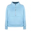 Half Zip Stand Collar Fleece Pullover Sweatshirt | https://www.bestnamebadges.com