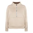 Half Zip Stand Collar Fleece Pullover Sweatshirt | https://www.bestnamebadges.com