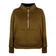 Half Zip Stand Collar Fleece Pullover Sweatshirt | https://www.bestnamebadges.com