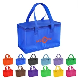 6 Can Non Woven Insulated Cooler Bag W/ Handle 11"x6.7"x5.5"