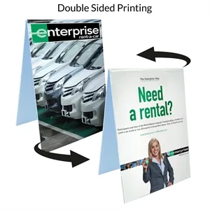 5" X 7" Plastic Table Tent Sign
