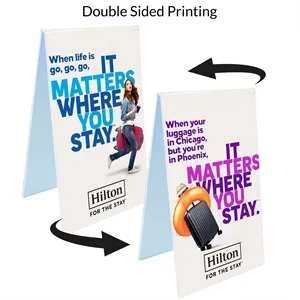 3" X 5" Plastic Table Tent Sign